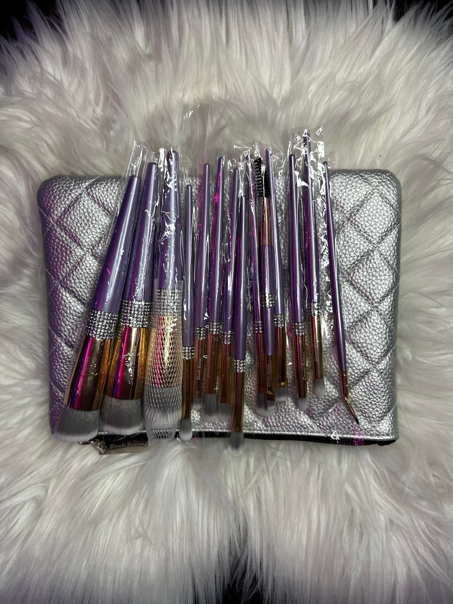 BUCHONA MAKEUP BRUSH SET LAVENDER PLATINUM LIMITED EDITION