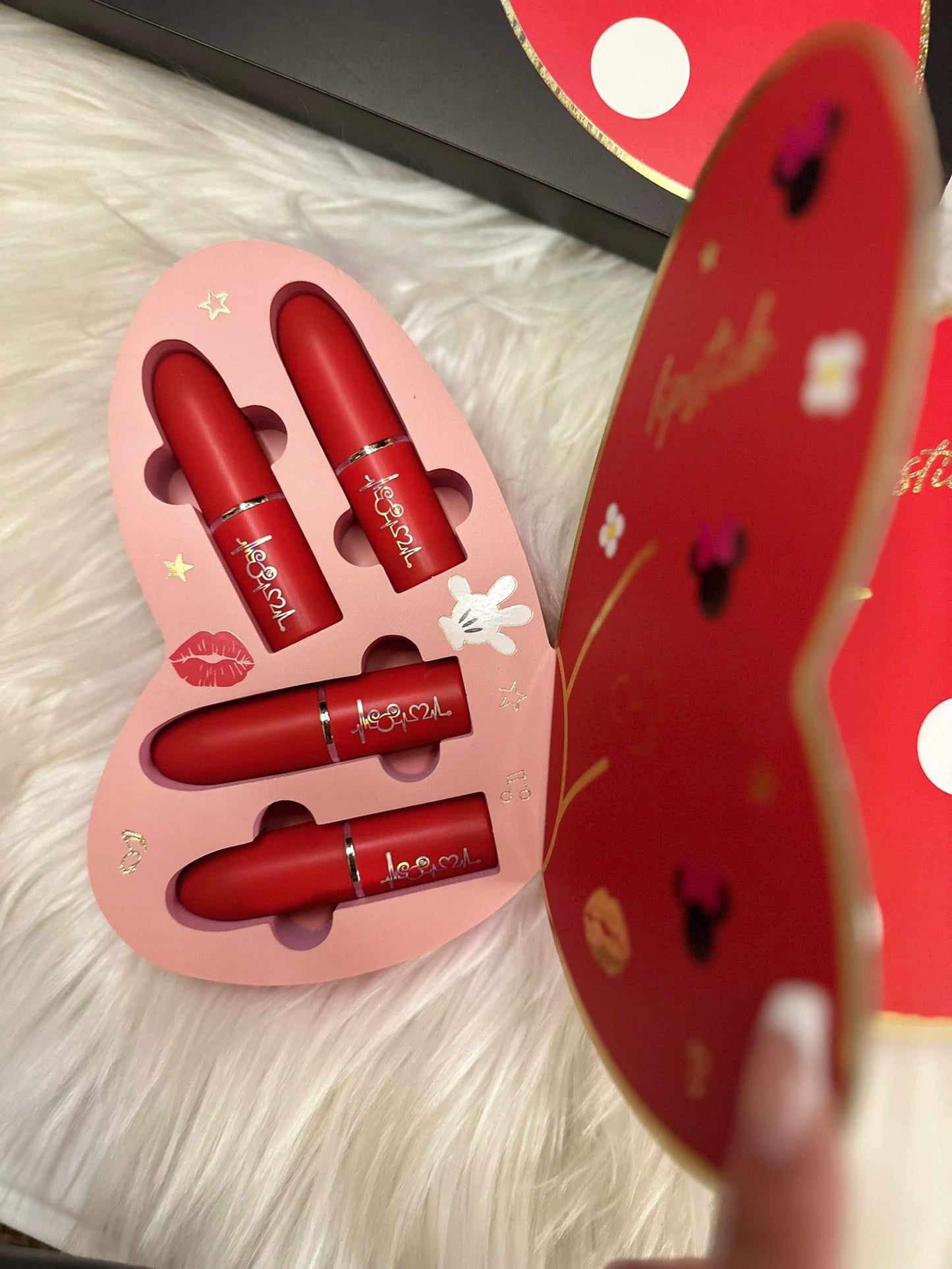 Red Minnie Mouse Bow 8 Matte long wear lipstick